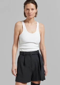 The Frankie Shop By Malene Birger Anisa Tank Top Soft White Discount
