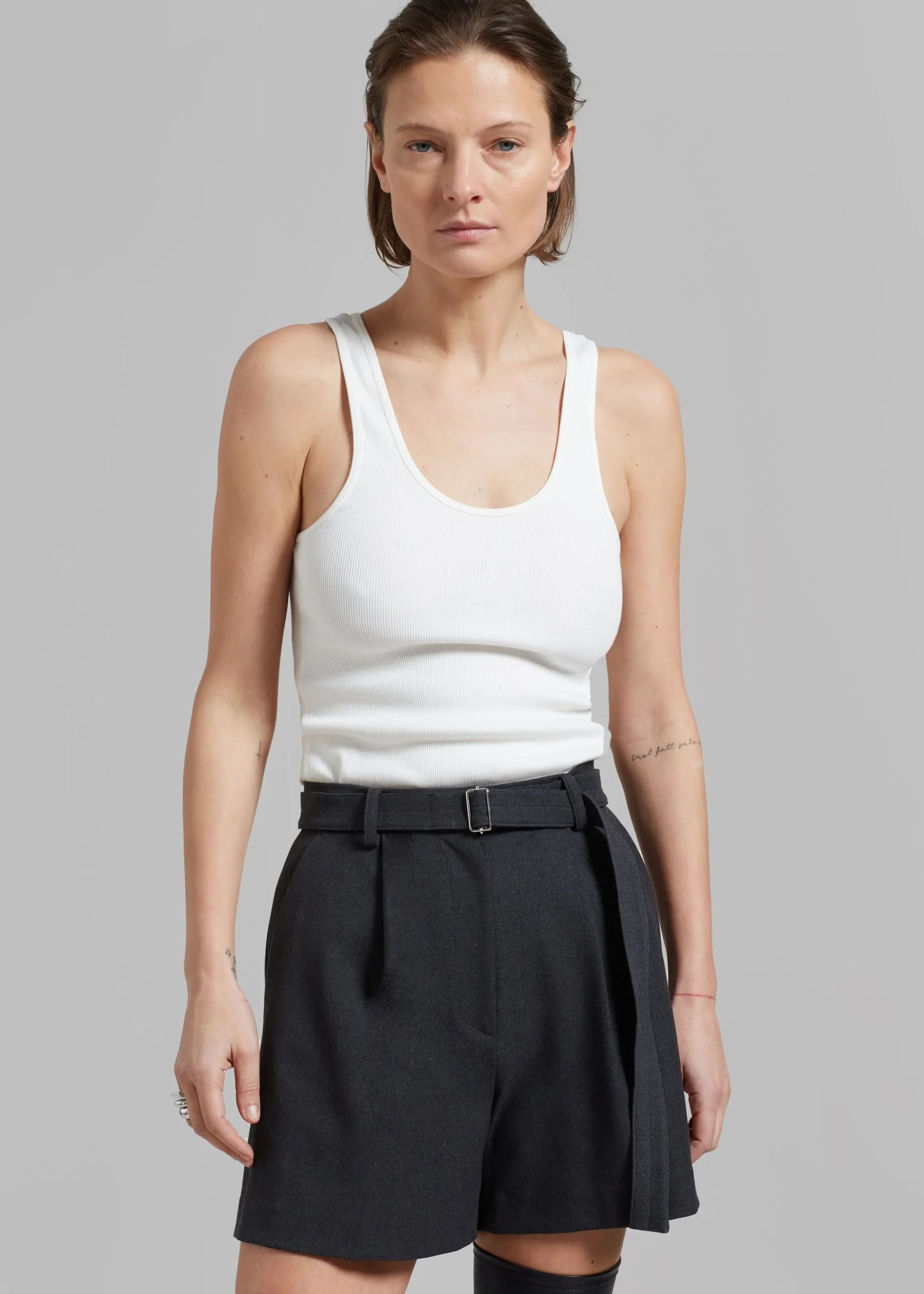 The Frankie Shop By Malene Birger Anisa Tank Top Soft White Discount
