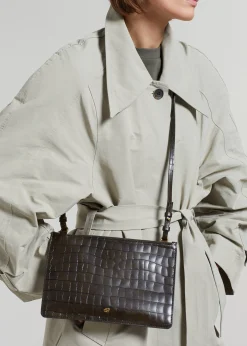 The Frankie Shop By Malene Birger Aya Leather Purse Dusty Brown Online