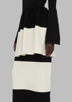 The Frankie Shop By Malene Birger Evora Skirt Block Stripe