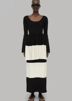 The Frankie Shop By Malene Birger Evora Skirt Block Stripe