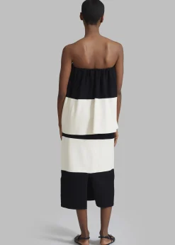 The Frankie Shop By Malene Birger Evora Skirt Block Stripe