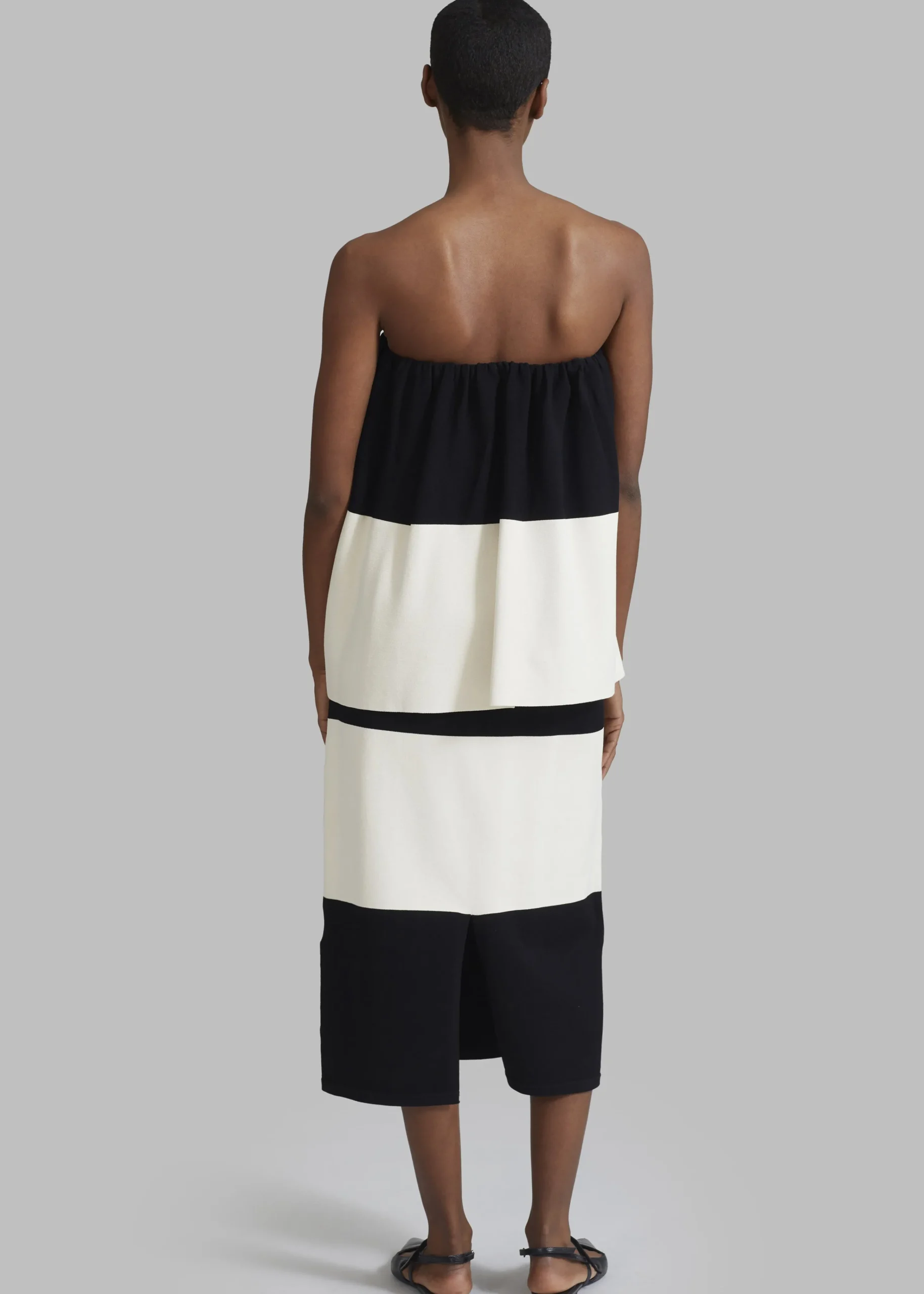 The Frankie Shop By Malene Birger Evora Skirt Block Stripe