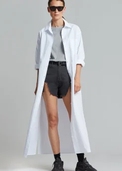 The Frankie Shop Cala Organic Cotton Shirt Dress White Sale