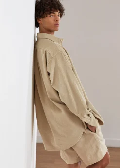 The Frankie Shop Camden Corduroy Shirt Cream Sale