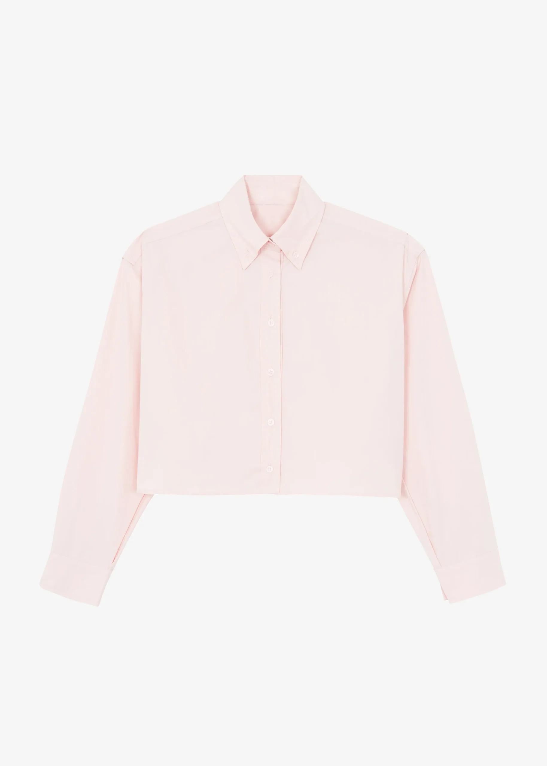 The Frankie Shop Caracas Cropped Shirt Pink Best