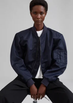 The Frankie Shop Cardiff Padded Bomber Navy