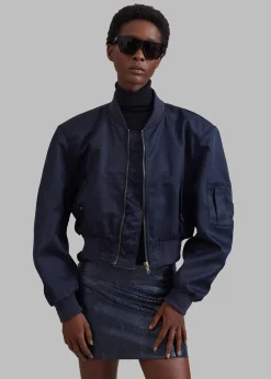 The Frankie Shop Cardiff Padded Bomber Navy