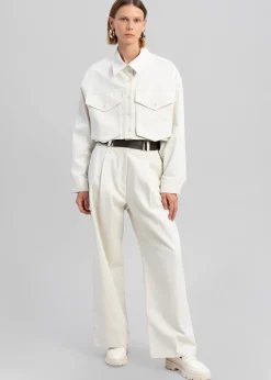 The Frankie Shop Carline Pants Cream New