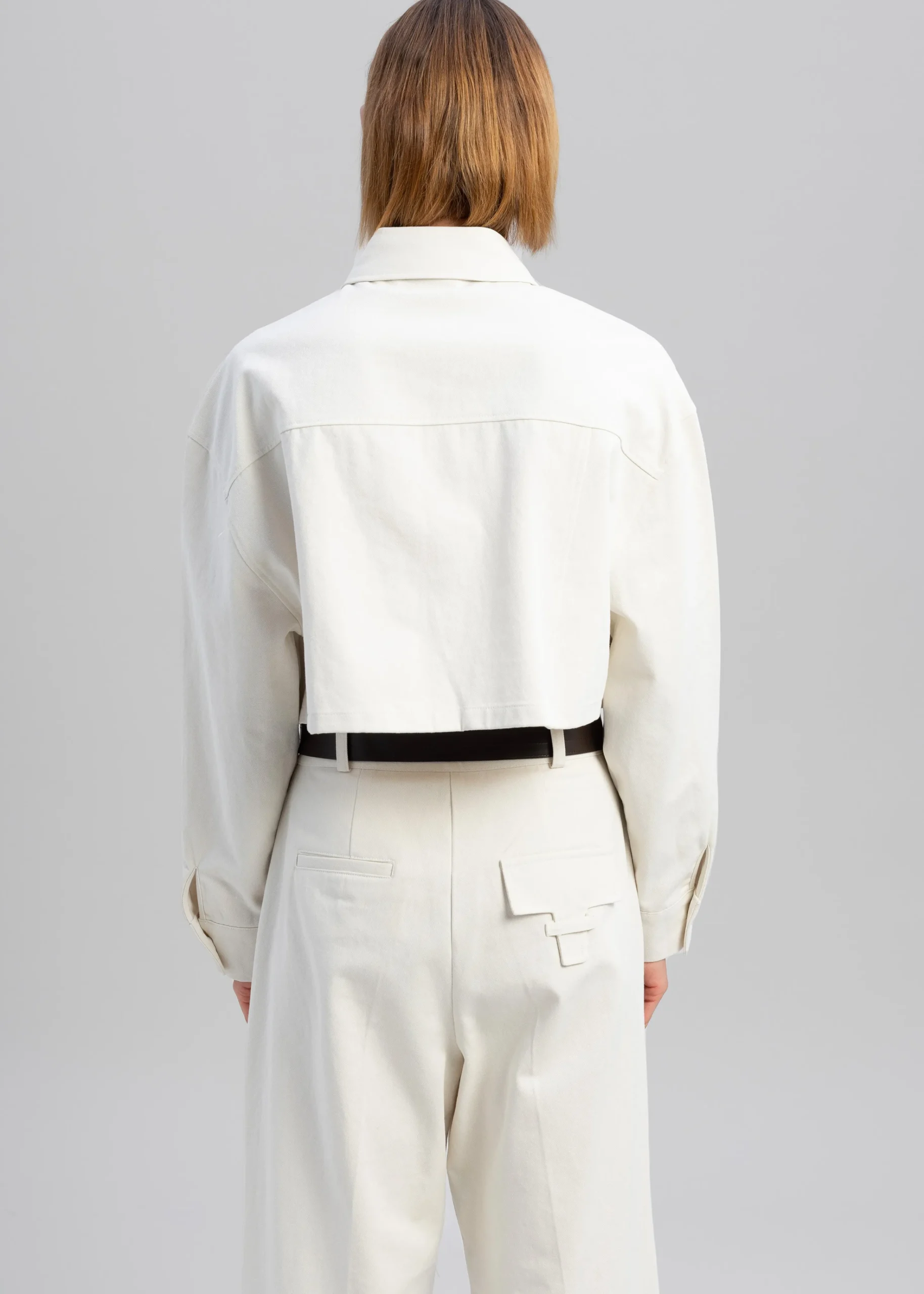 The Frankie Shop Carline Pocket Shirt Cream