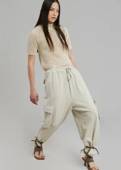 The Frankie Shop Chava Cargo Joggers Birch New