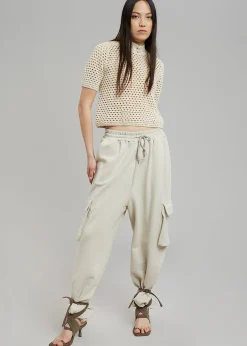 The Frankie Shop Chava Cargo Joggers Birch New