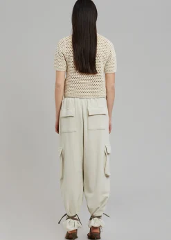 The Frankie Shop Chava Cargo Joggers Birch New