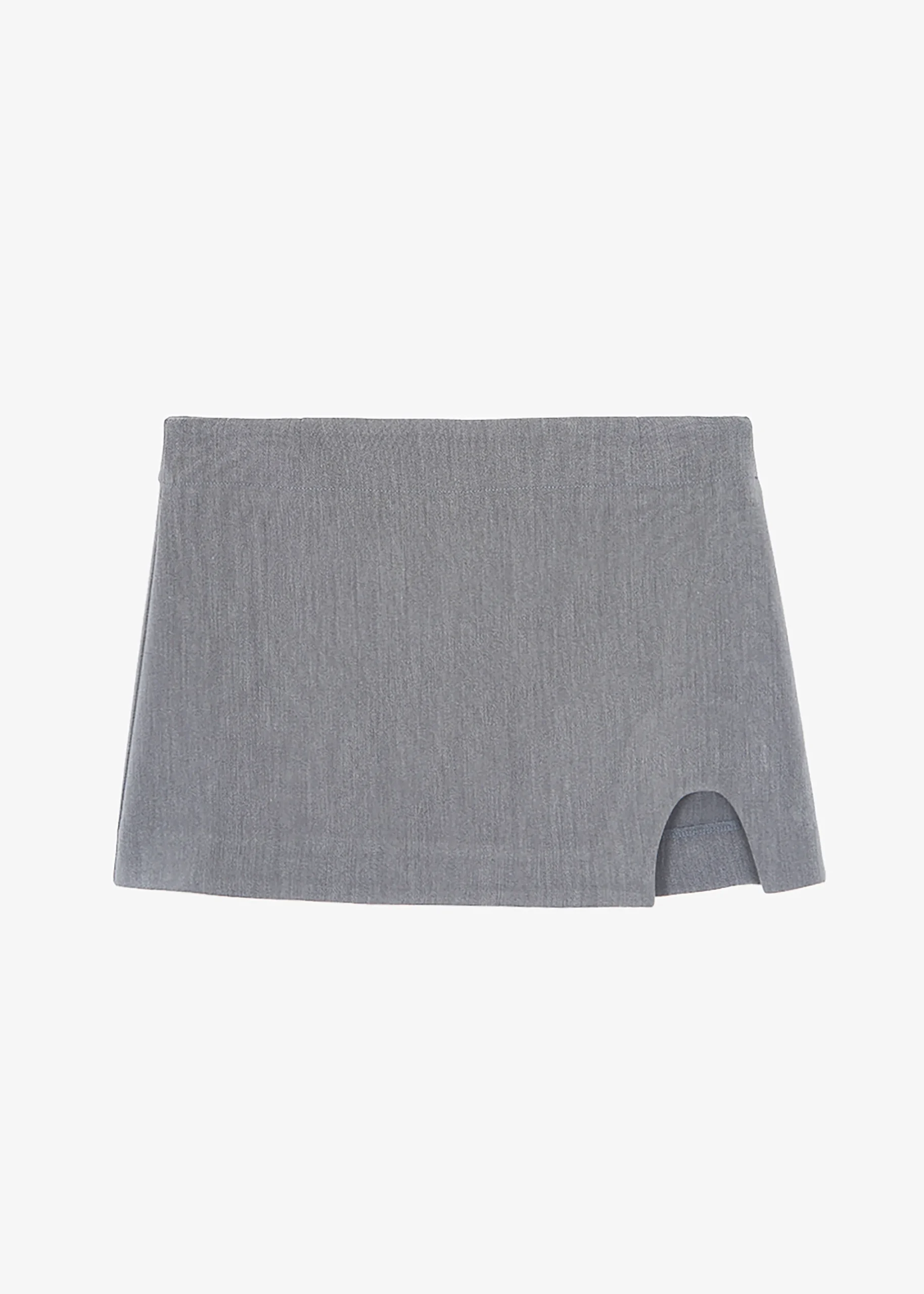 The Frankie Shop Chester Mini Slit Skirt Grey New