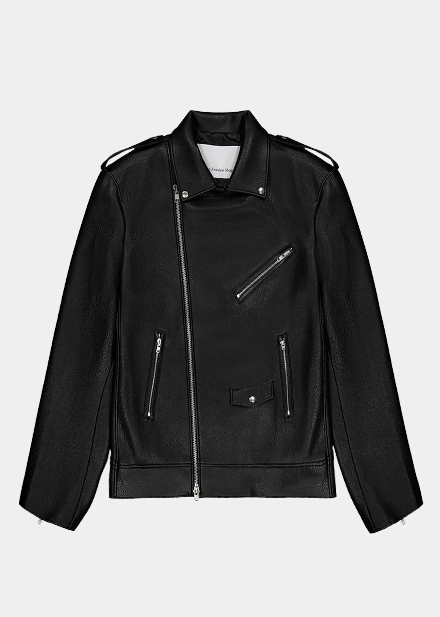 The Frankie Shop Chicago Oversized Perfecto Jacket Black Discount