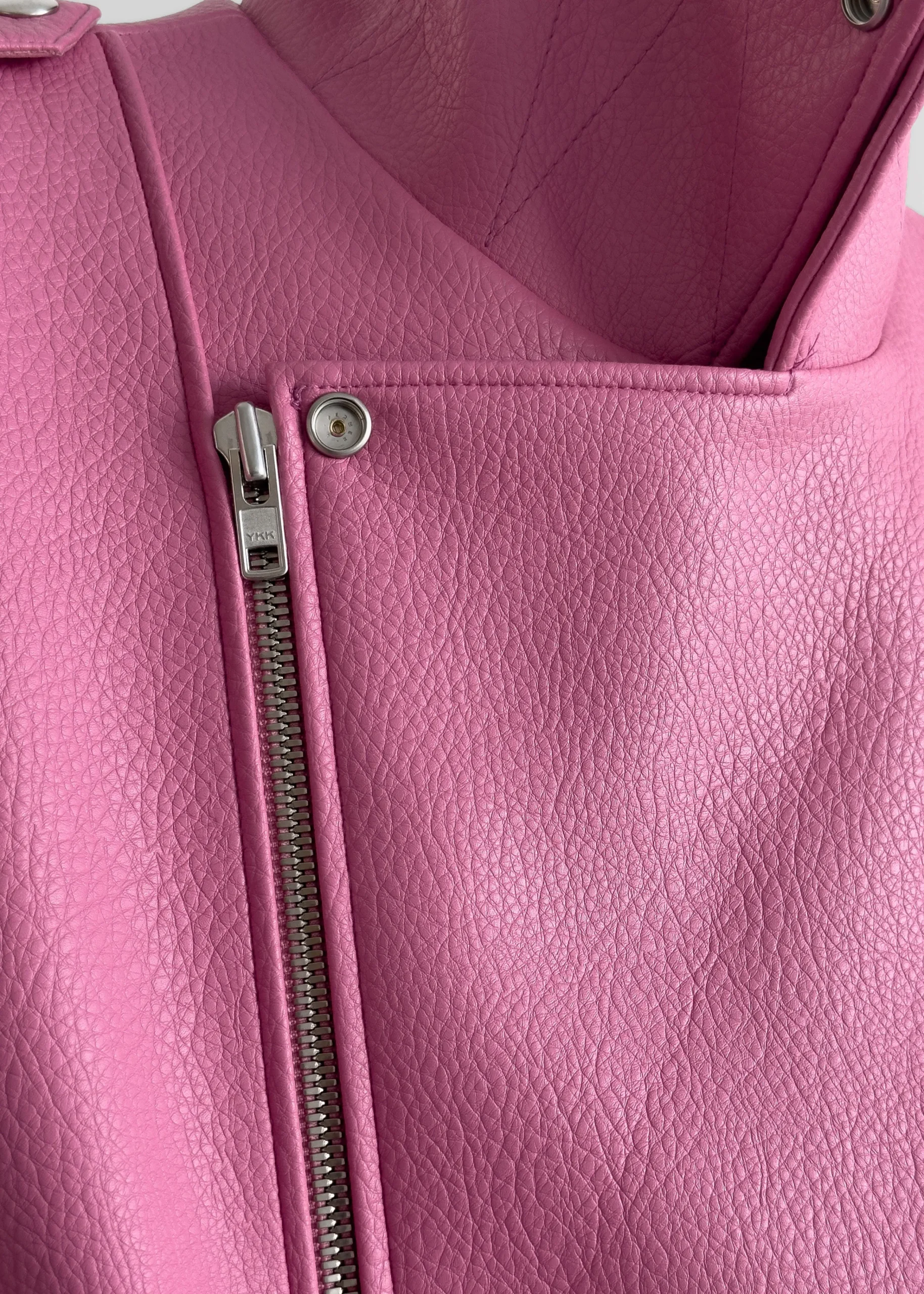 The Frankie Shop Chicago Oversized Perfecto Jacket Pink Clearance