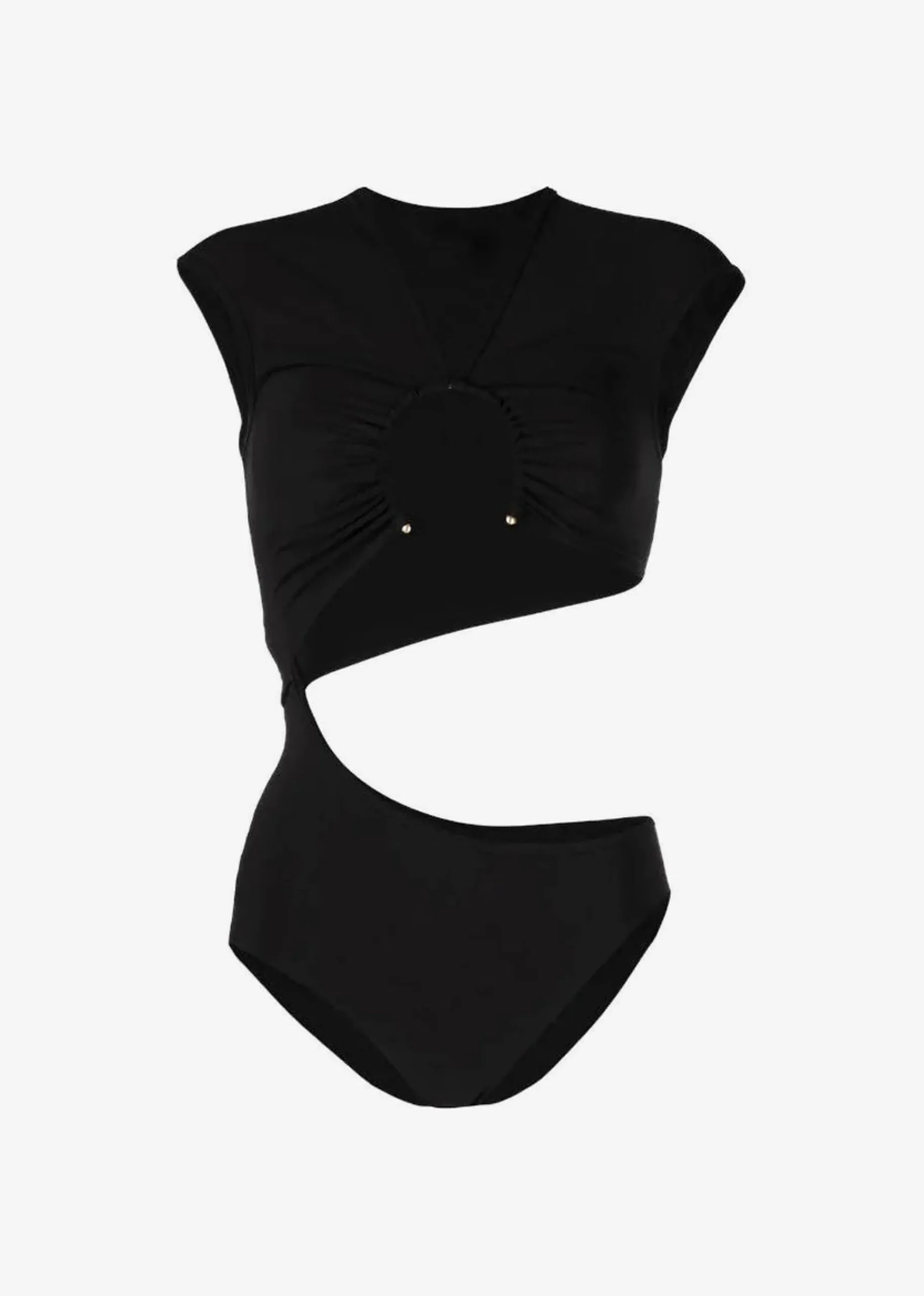 The Frankie Shop Christopher Esber Pierced Open Torso One Piece Black Clearance