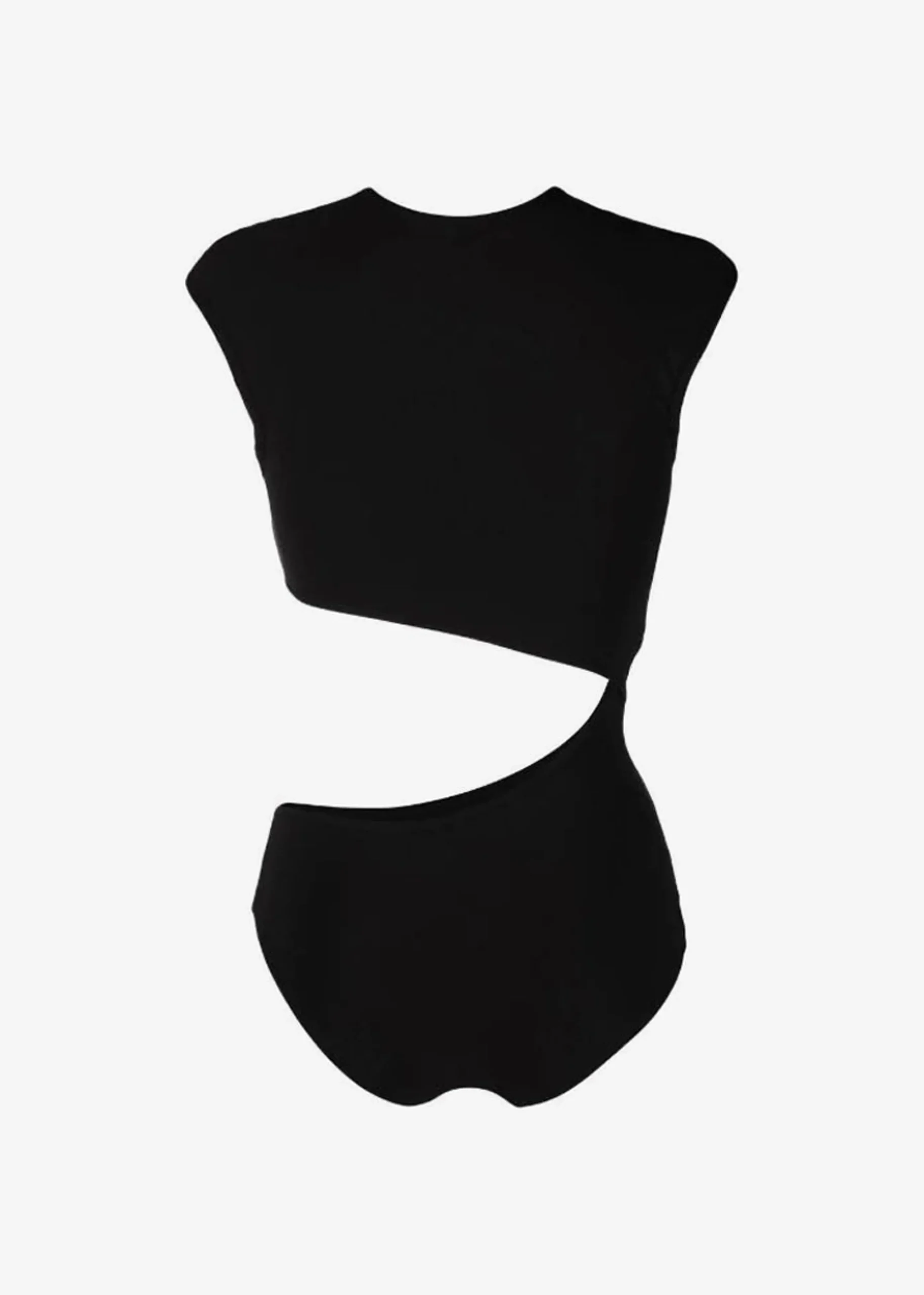 The Frankie Shop Christopher Esber Pierced Open Torso One Piece Black Clearance