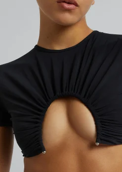 The Frankie Shop Christopher Esber U Prong Tee Black Sale