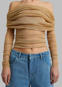 The Frankie Shop Christopher Esber Veiled Top Tannin Clearance