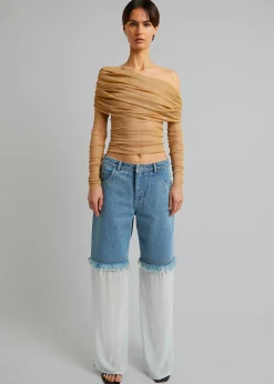 The Frankie Shop Christopher Esber Veiled Top Tannin Clearance