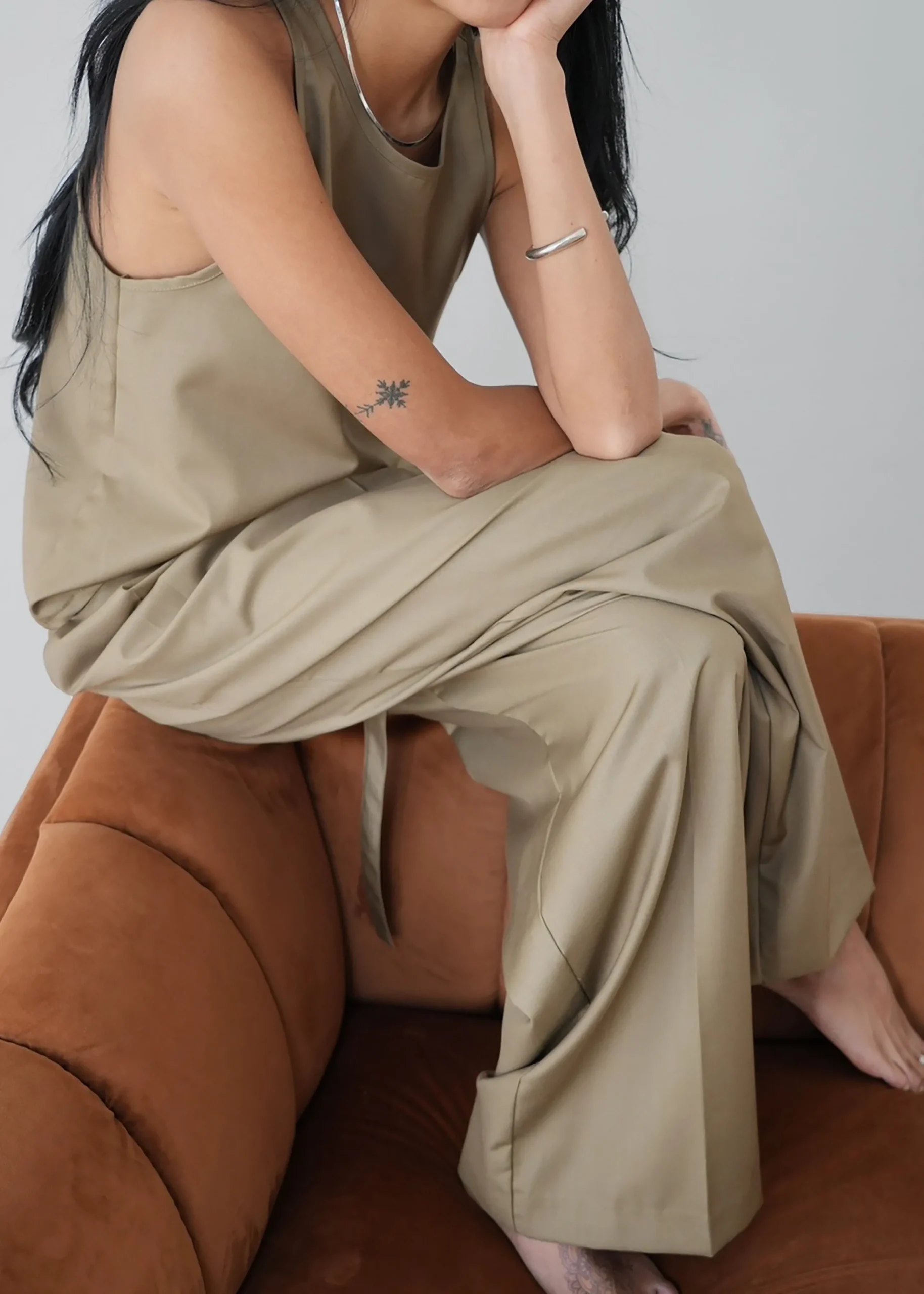 The Frankie Shop Clay Belted Pants Desert Taupe Best