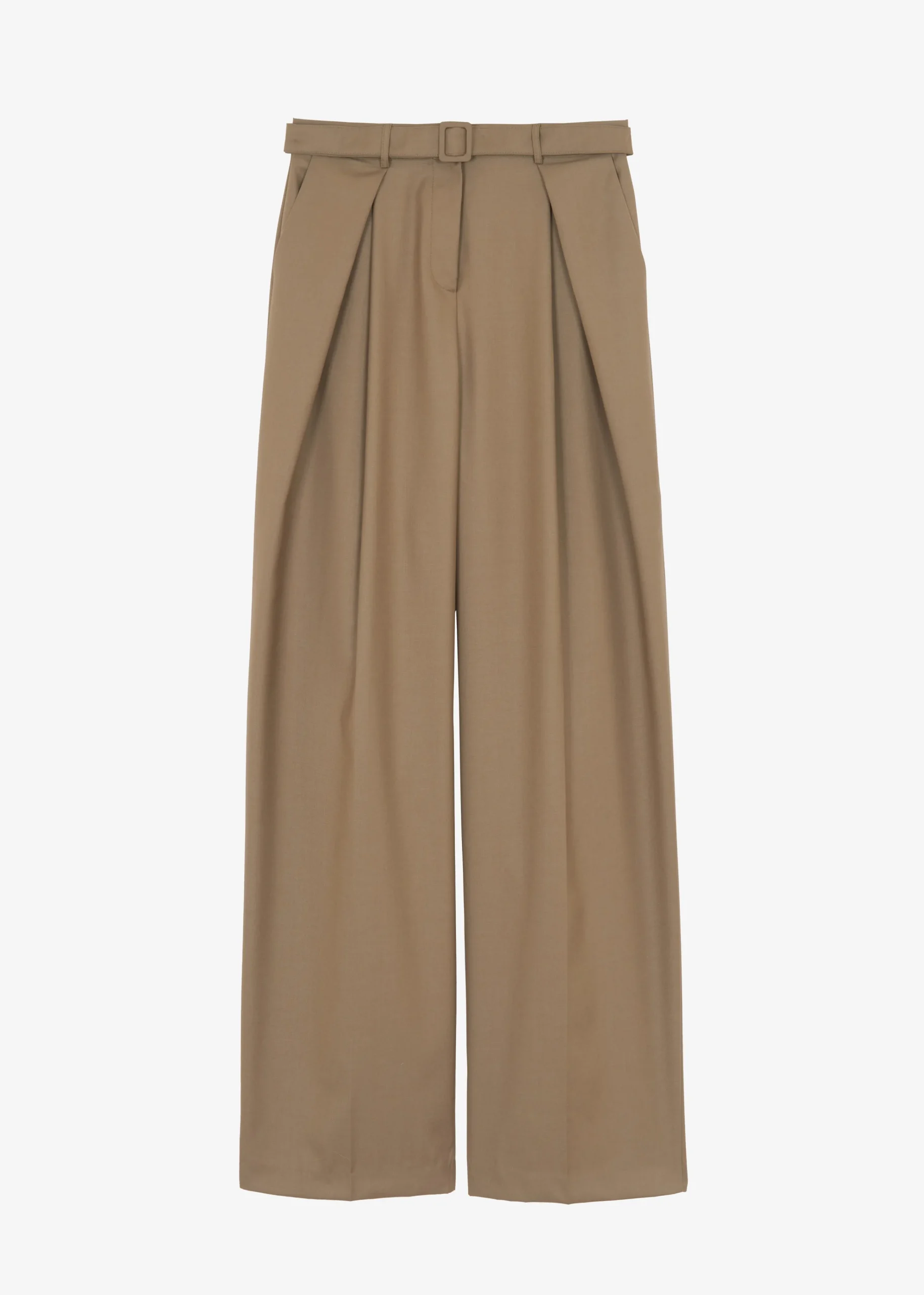 The Frankie Shop Clay Belted Pants Desert Taupe Best