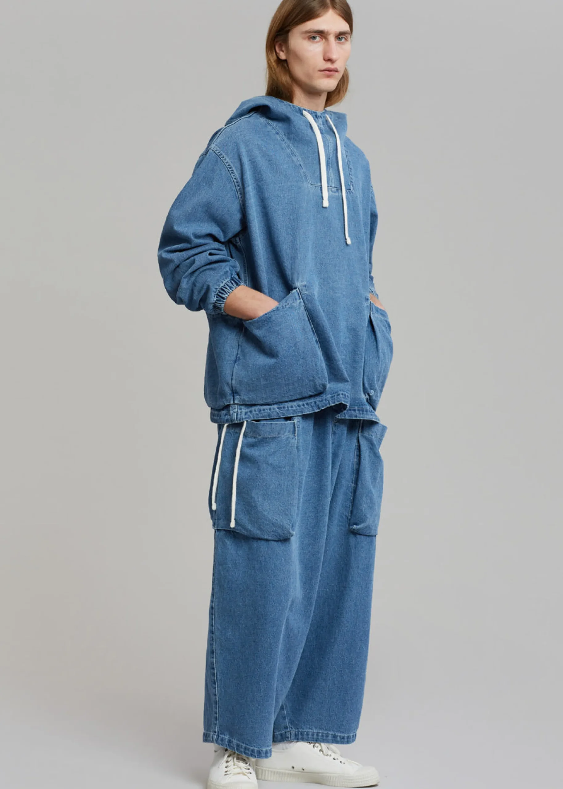 The Frankie Shop Cliff Denim Balloon Pants Worn Wash Online