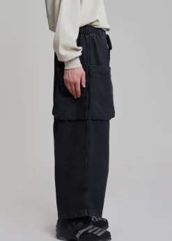 The Frankie Shop Cliff Denim Balloon Pants Black Outlet