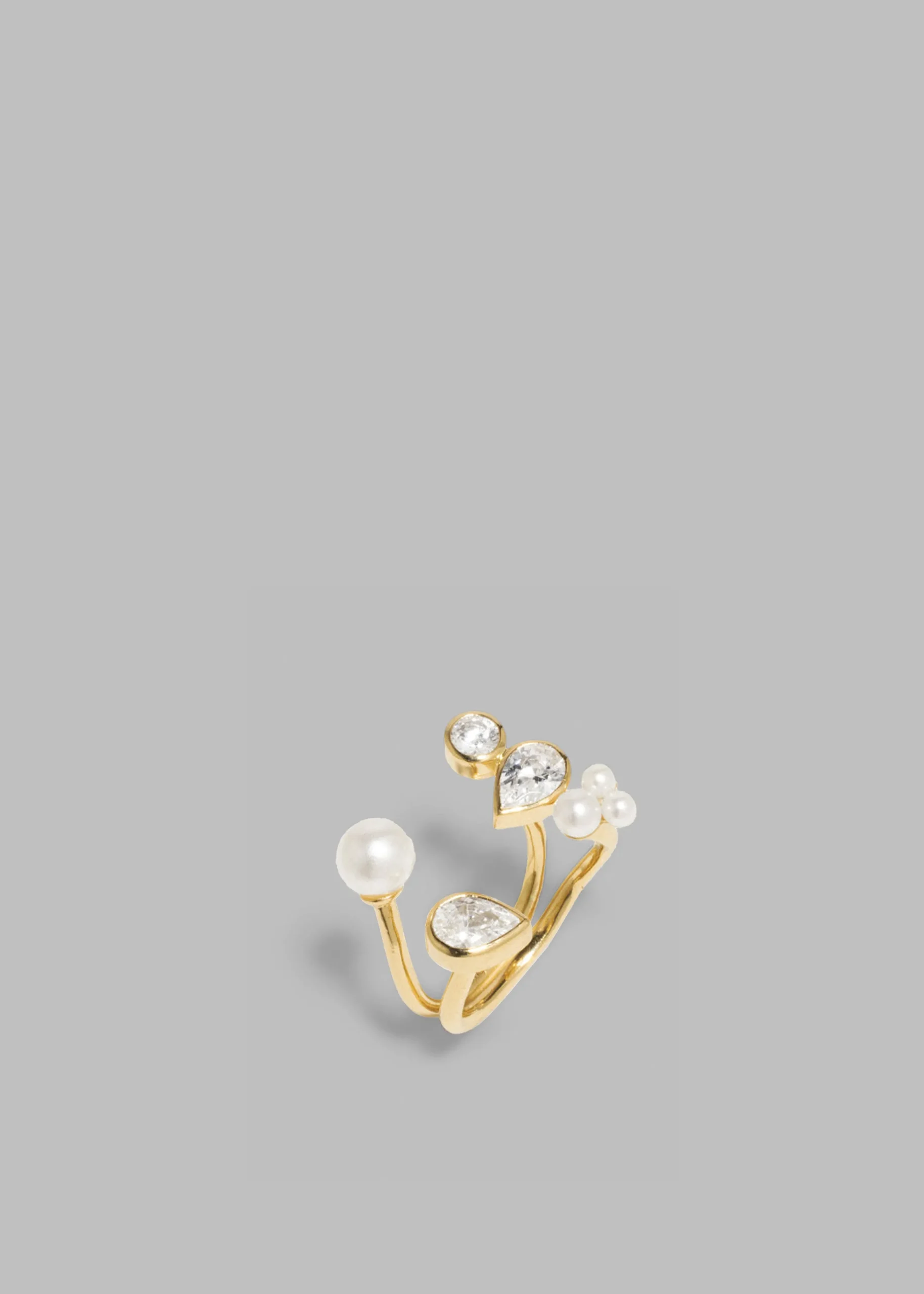 The Frankie Shop Completedworks Chasing Shadows Ring Gold New