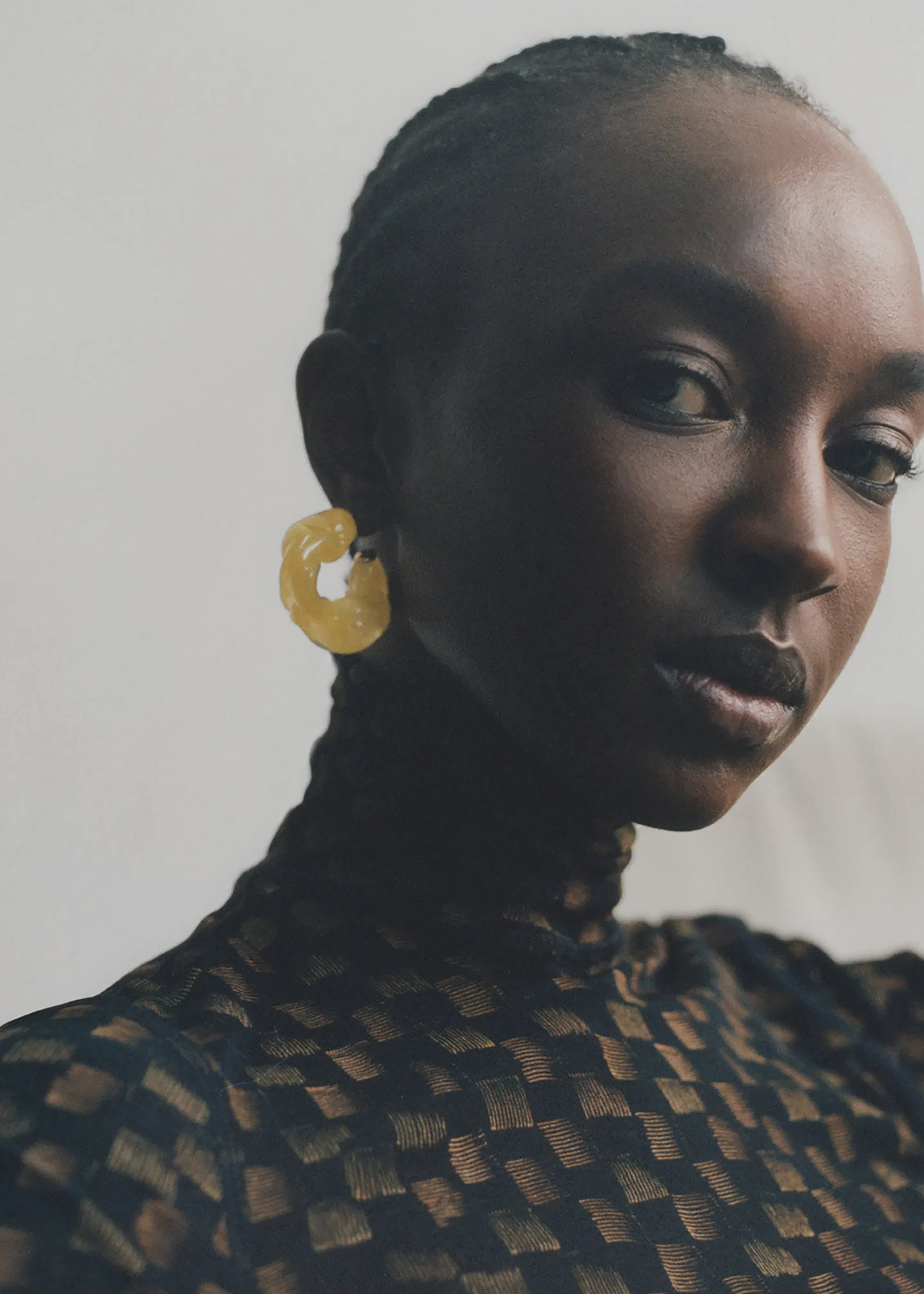 The Frankie Shop Completedworks Ruffle Bio-Resin Earrings Yellow Best