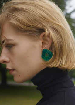 The Frankie Shop Completedworks Scrunch Bio-Resin Earrings Green Online