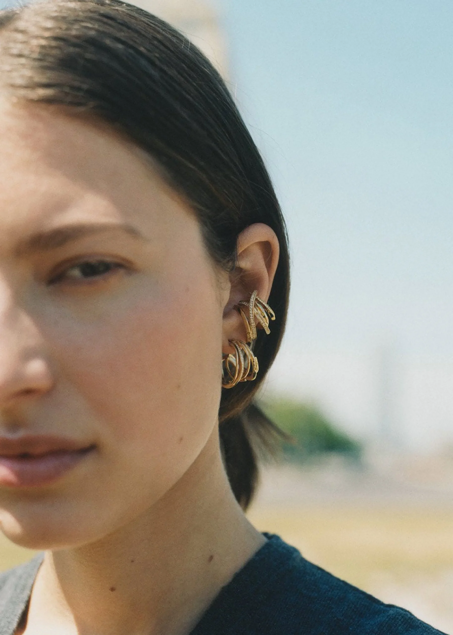 The Frankie Shop Completedworks The Day The Cactus Bloomed Ear Cuff Gold Clearance