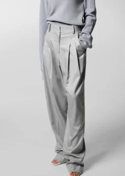The Frankie Shop Cooper Pintuck Trousers Grey Clearance