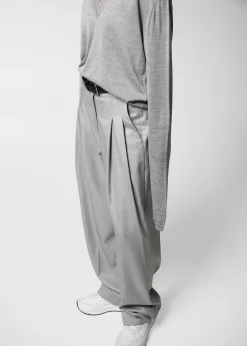 The Frankie Shop Cooper Pintuck Trousers Grey Clearance