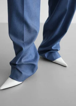 The Frankie Shop Cooper Pintuck Trousers Blue Best