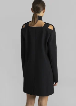 The Frankie Shop Coperni Cut-Out Tailored Dress Black New