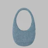 The Frankie Shop Coperni Denim Swipe Bag Light Blue Sale