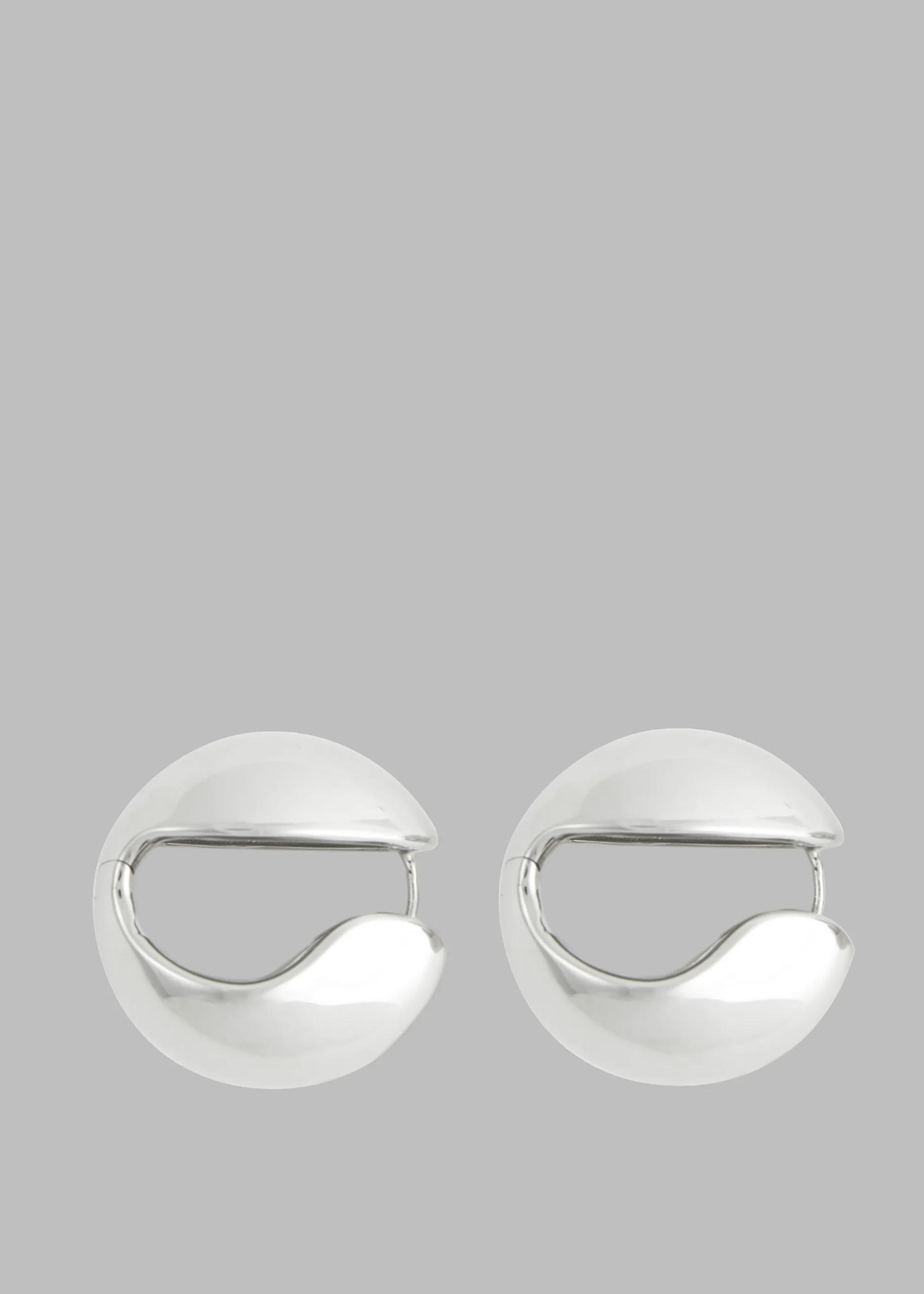 The Frankie Shop Coperni Logo Earrings Silver Discount