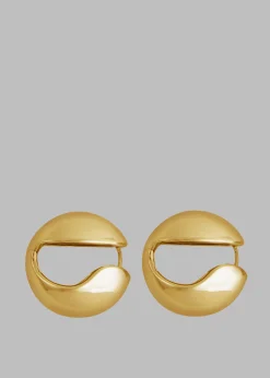 The Frankie Shop Coperni Logo Earrings Gold Best