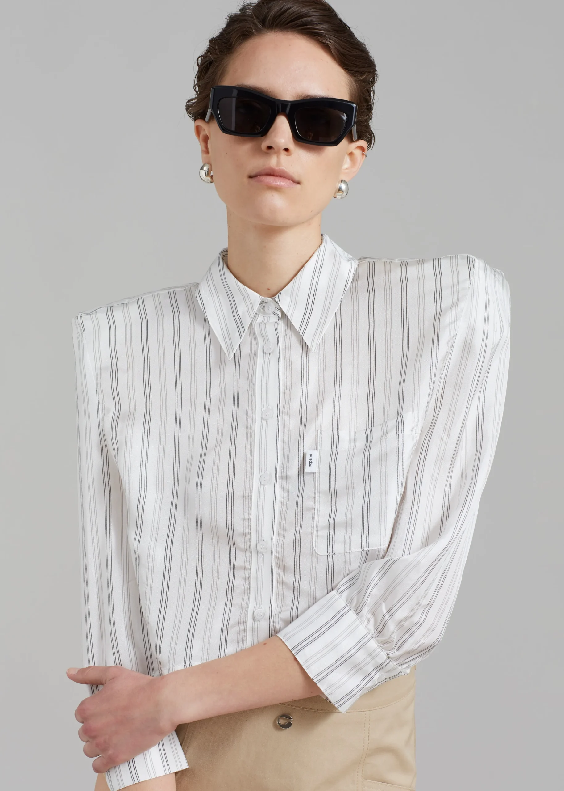 The Frankie Shop Coperni Power Shirt Ivory Best