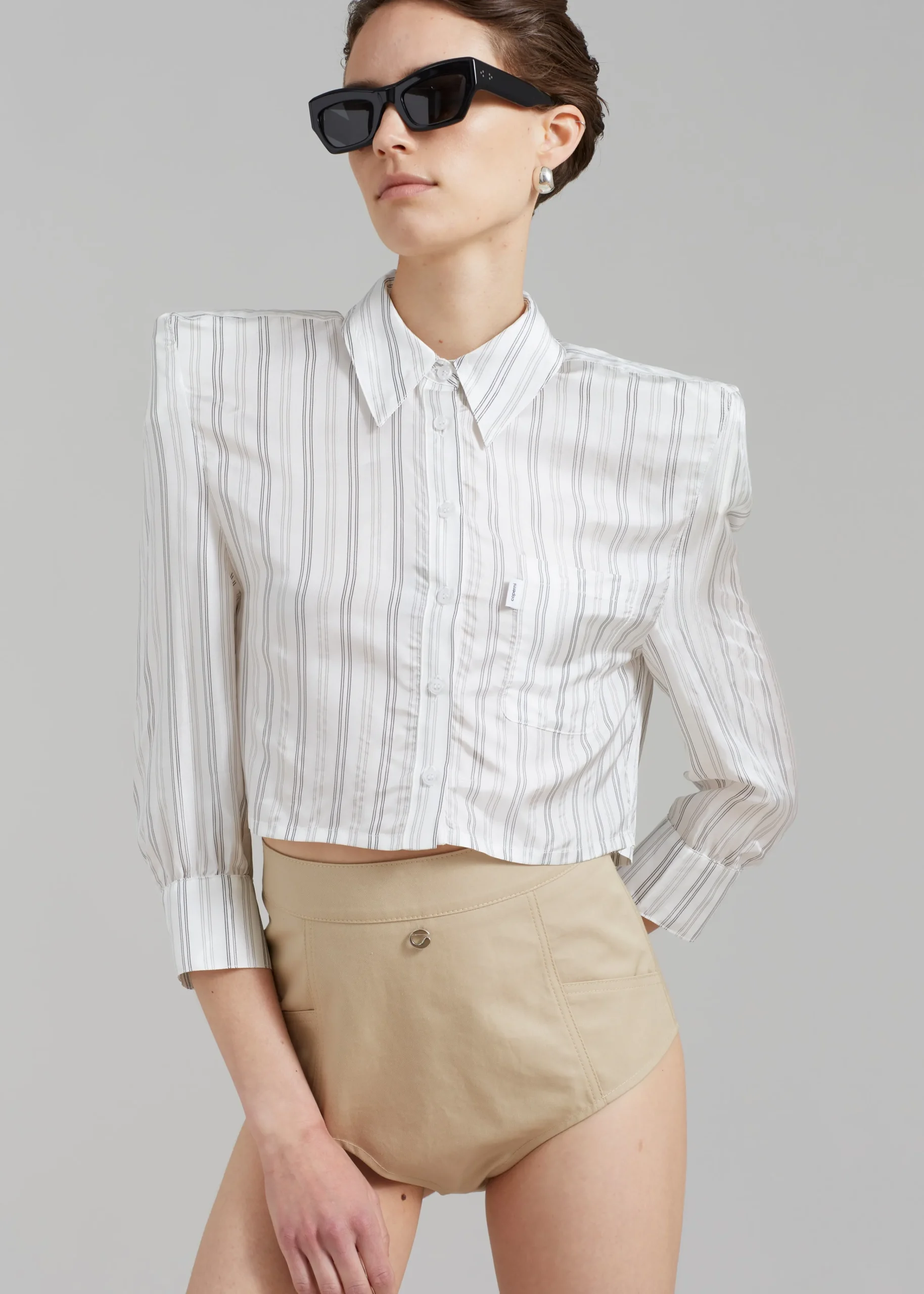 The Frankie Shop Coperni Power Shirt Ivory Best