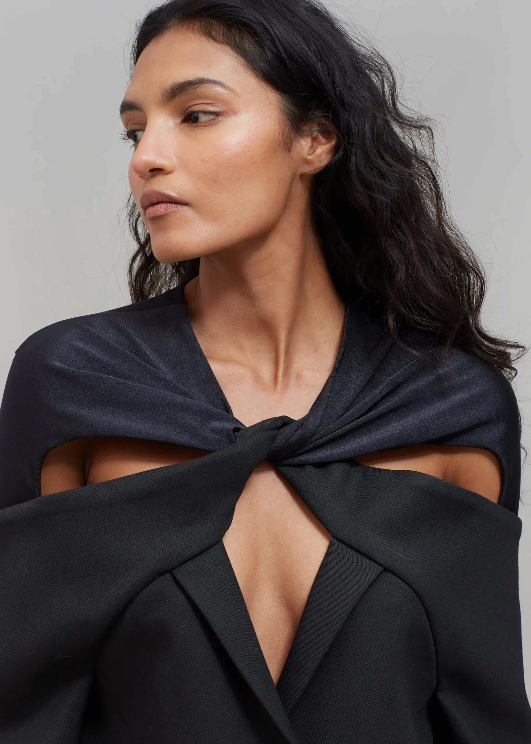 The Frankie Shop Coperni Twisted Cut-Out Jacket Black Outlet