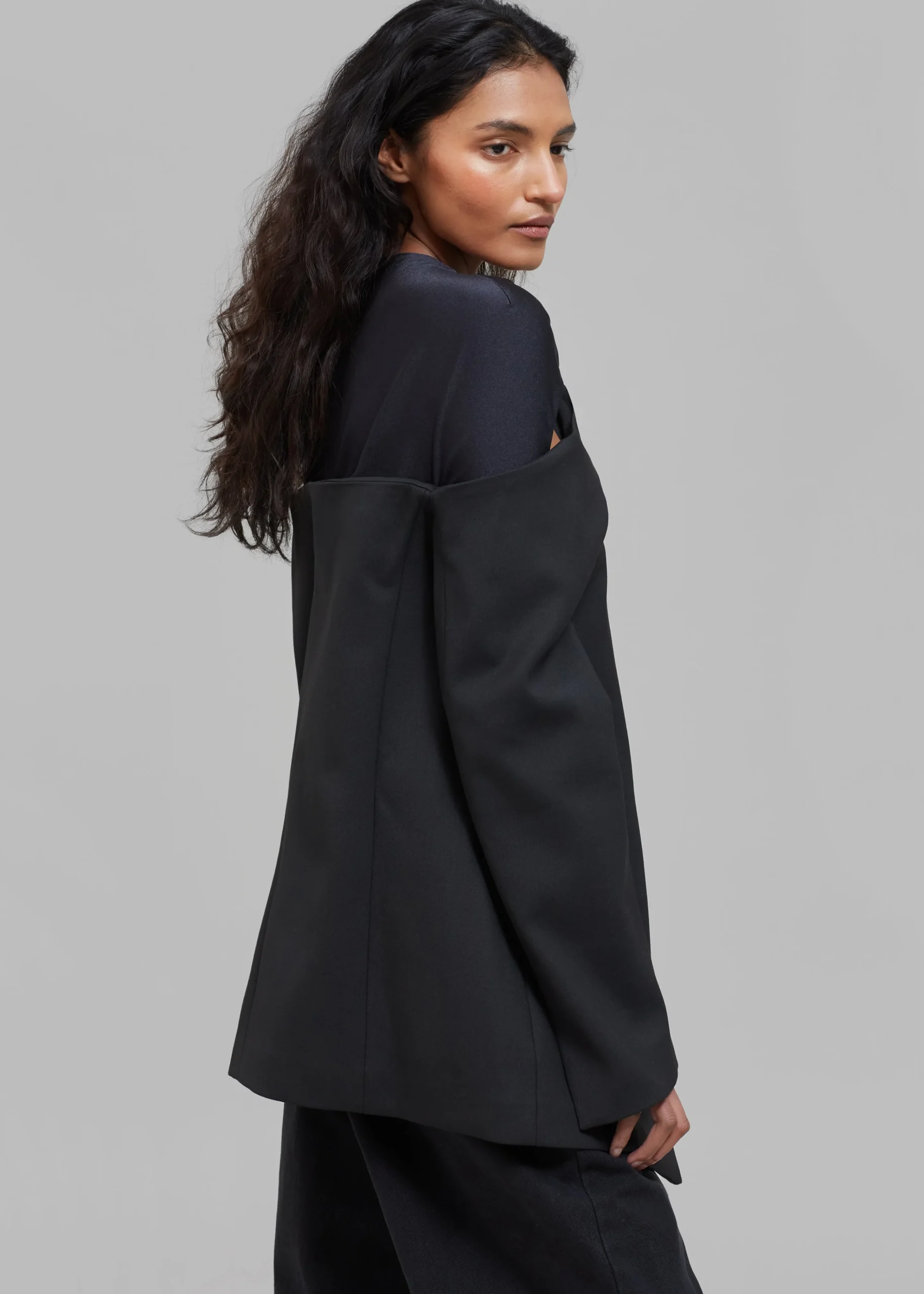 The Frankie Shop Coperni Twisted Cut-Out Jacket Black Outlet