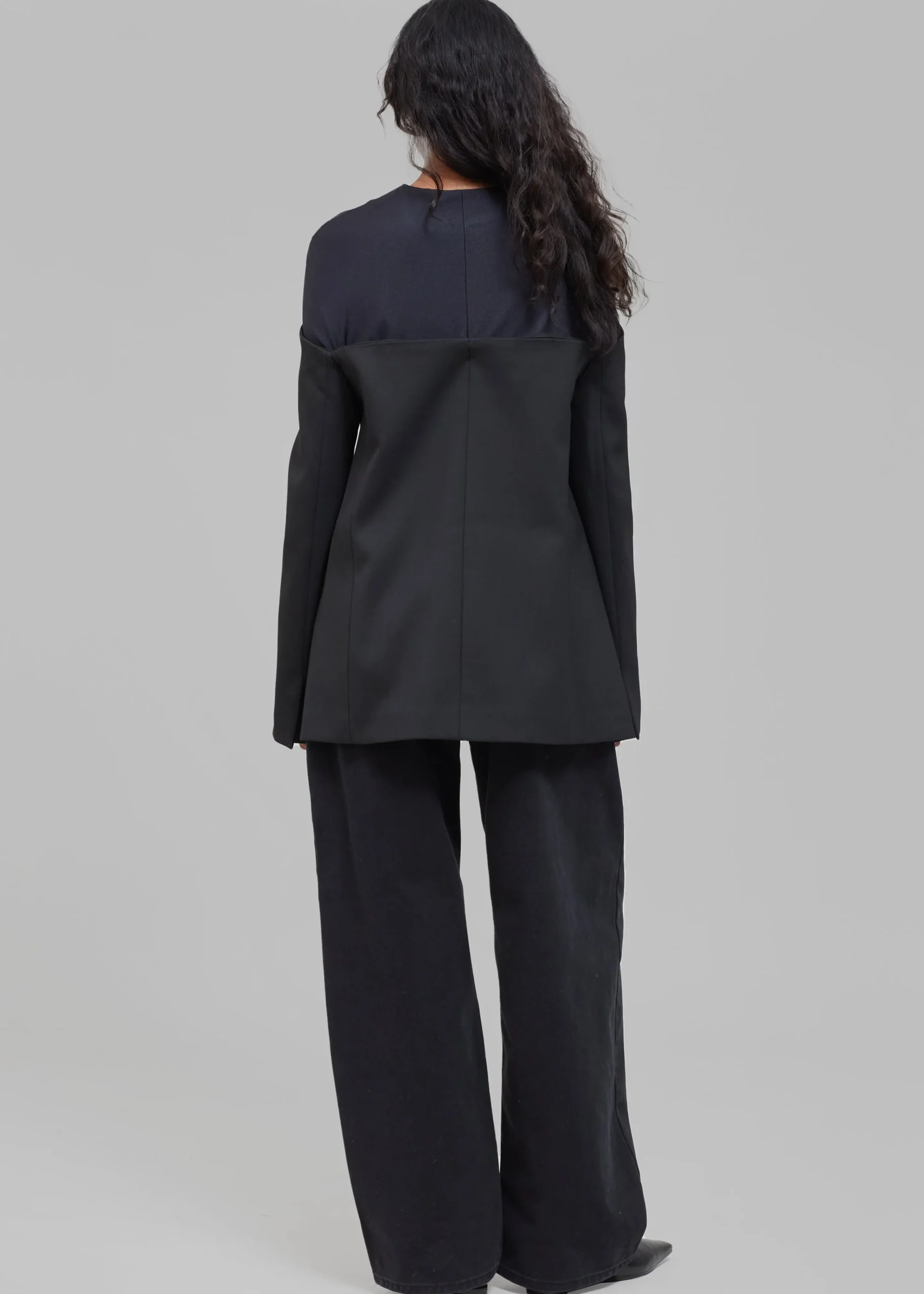 The Frankie Shop Coperni Twisted Cut-Out Jacket Black Outlet