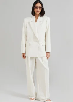 The Frankie Shop Corrin Blazer Ivory New