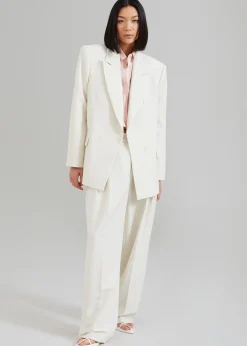 The Frankie Shop Corrin Blazer Ivory New