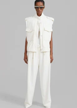 The Frankie Shop Dakota Pocket Vest Ivory Outlet