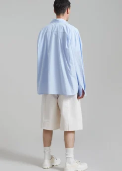 The Frankie Shop Darren Oversized Shirt Light Blue Sale