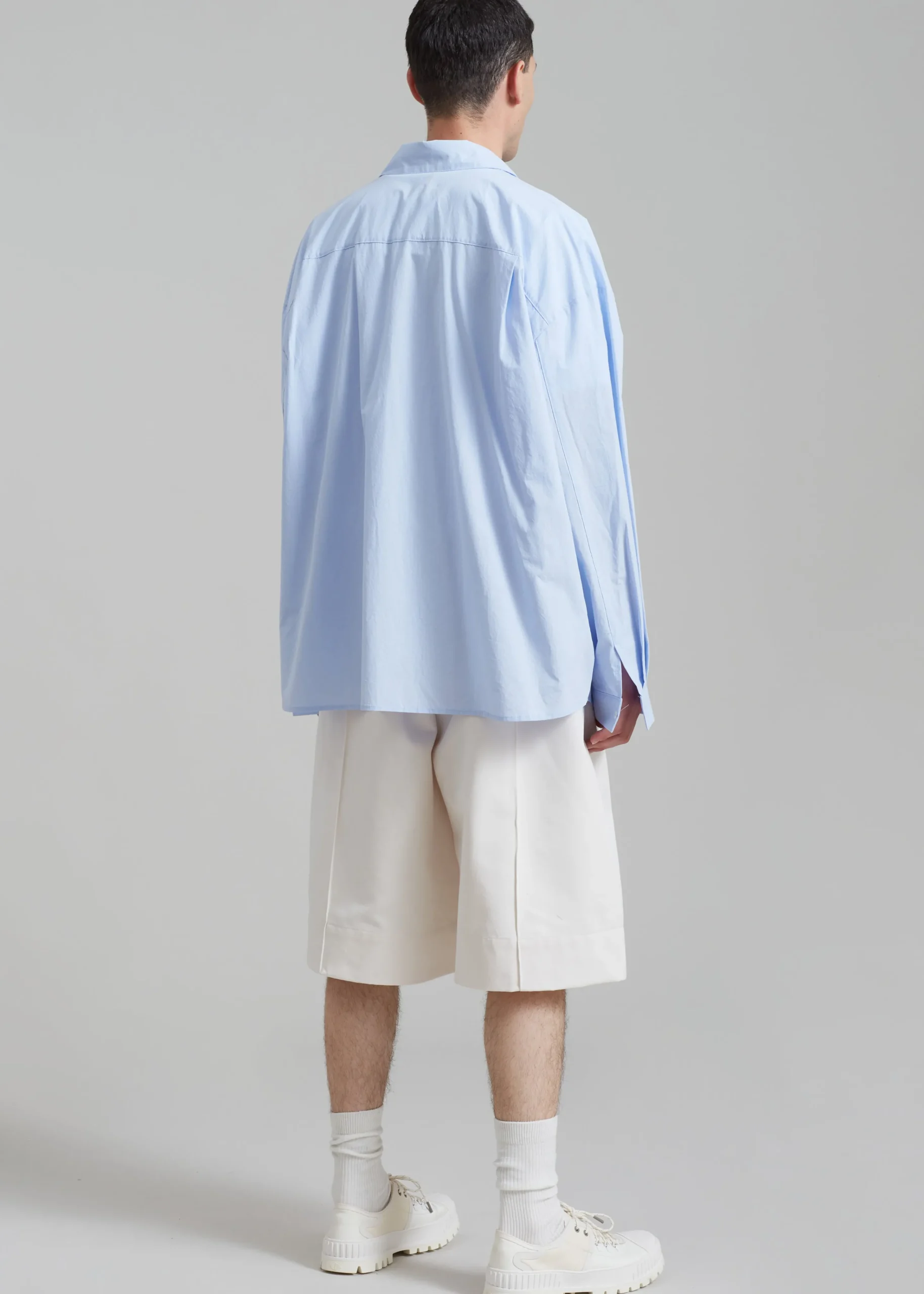 The Frankie Shop Darren Oversized Shirt Light Blue Sale